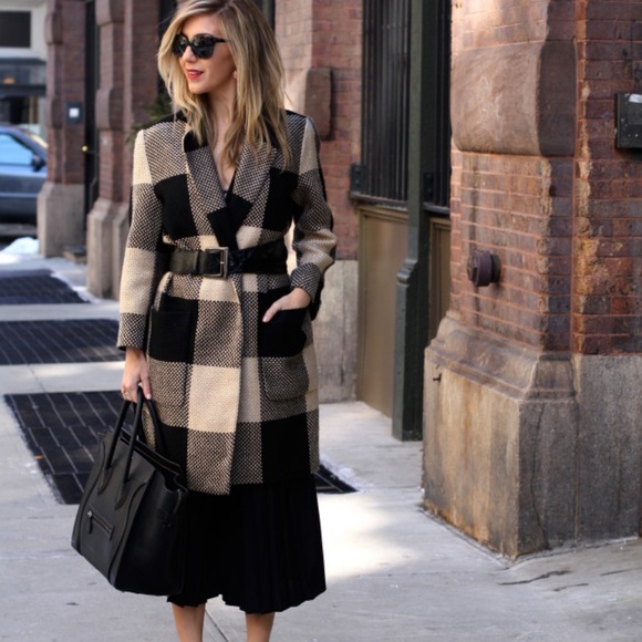 Zara Jackets & Blazers - Zara Checked Coat